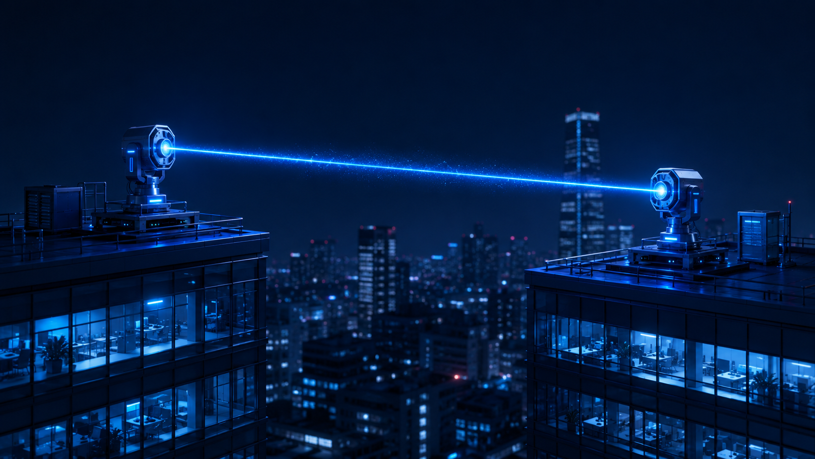 Inter-building Free-Space Optical Link